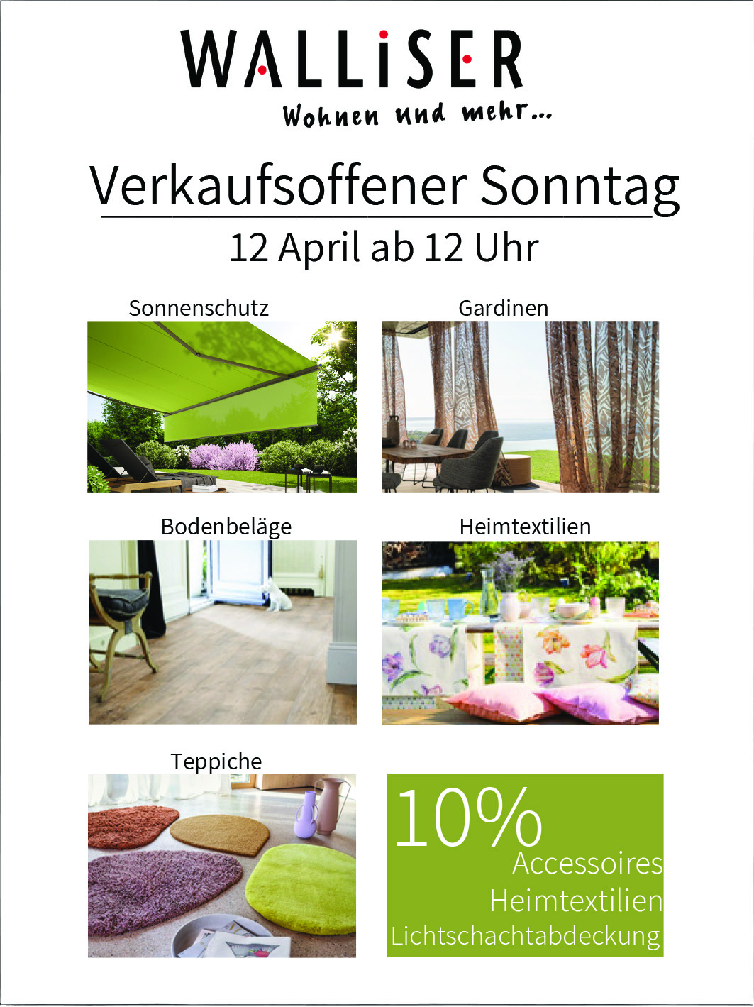 Verkaufsoffener Sonntag am 12. April
